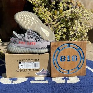 Adidas Yeezy Boost 350 V2 Beluga 2.0 Size 4 Pre Owned AH2203